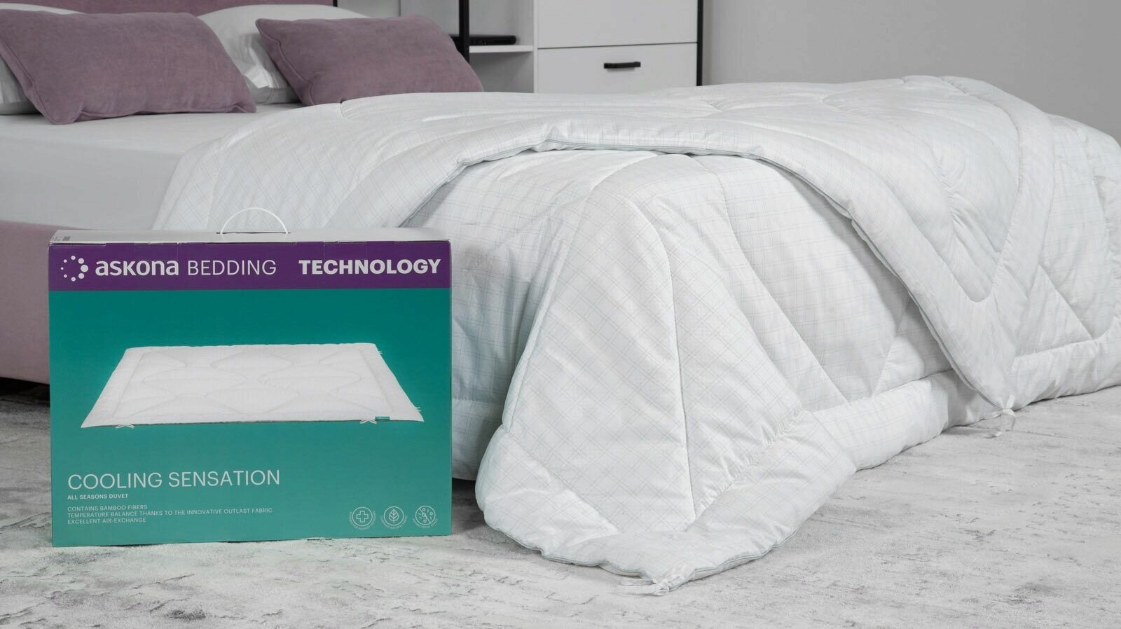 Одеяло Аскона Cooling Sensation, всесезонное, 172 х 205 см, белый - фотография № 7
