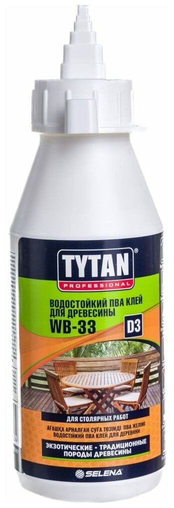 Клей ПВА для древесины Tytan Professional D3 200 г