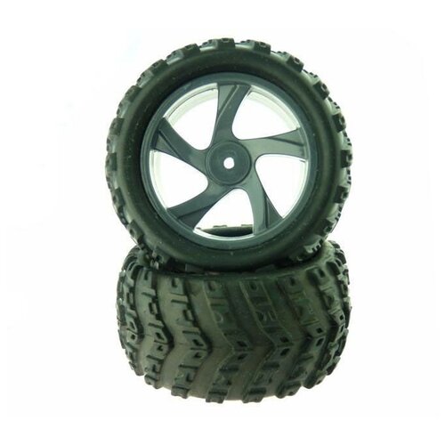 колеса в сборе louise rc для автомоделей monster truck 1 8 hex 17mm 2шт Колеса в сборе для автомоделей Himoto E18MT, E18MTL, 2шт.