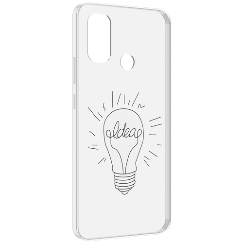 Чехол MyPads лампочка-с-идеей для UleFone Note 10P / Note 10 задняя-панель-накладка-бампер