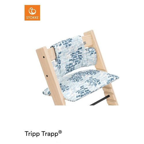 Подушка Stokke для стульчика Tripp Trapp Waves Blue 100386
