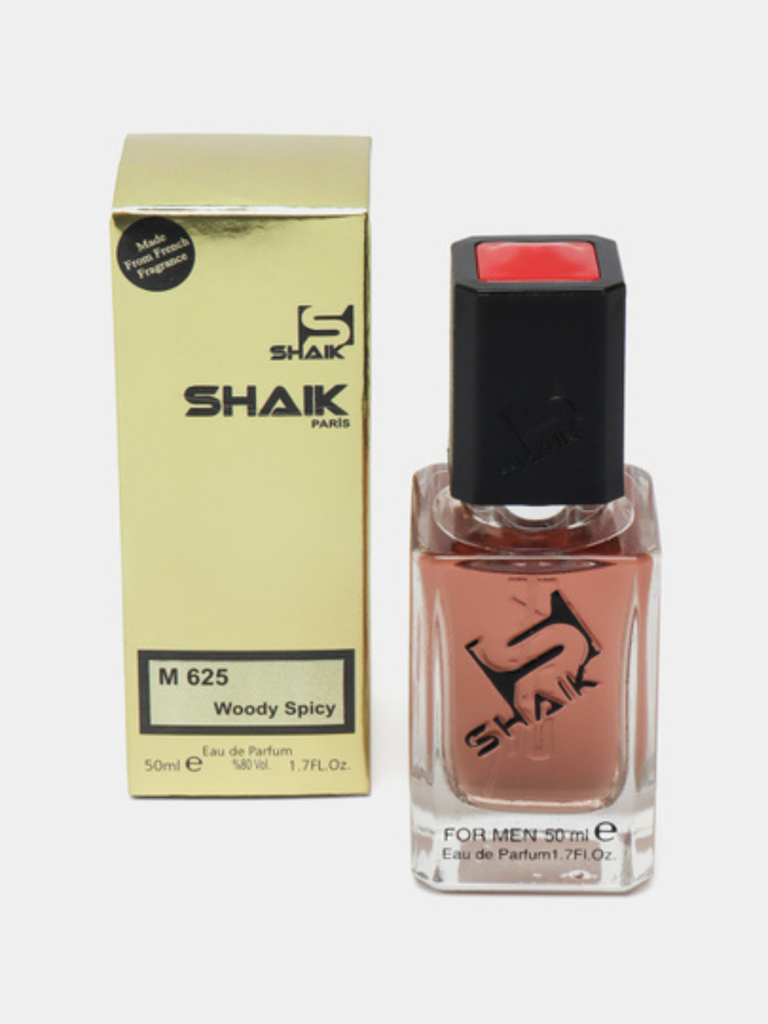 Парфюмерная вода LACOSTE L.12.12 ROUGE, Shaik № 625, для мужчин, 50 мл