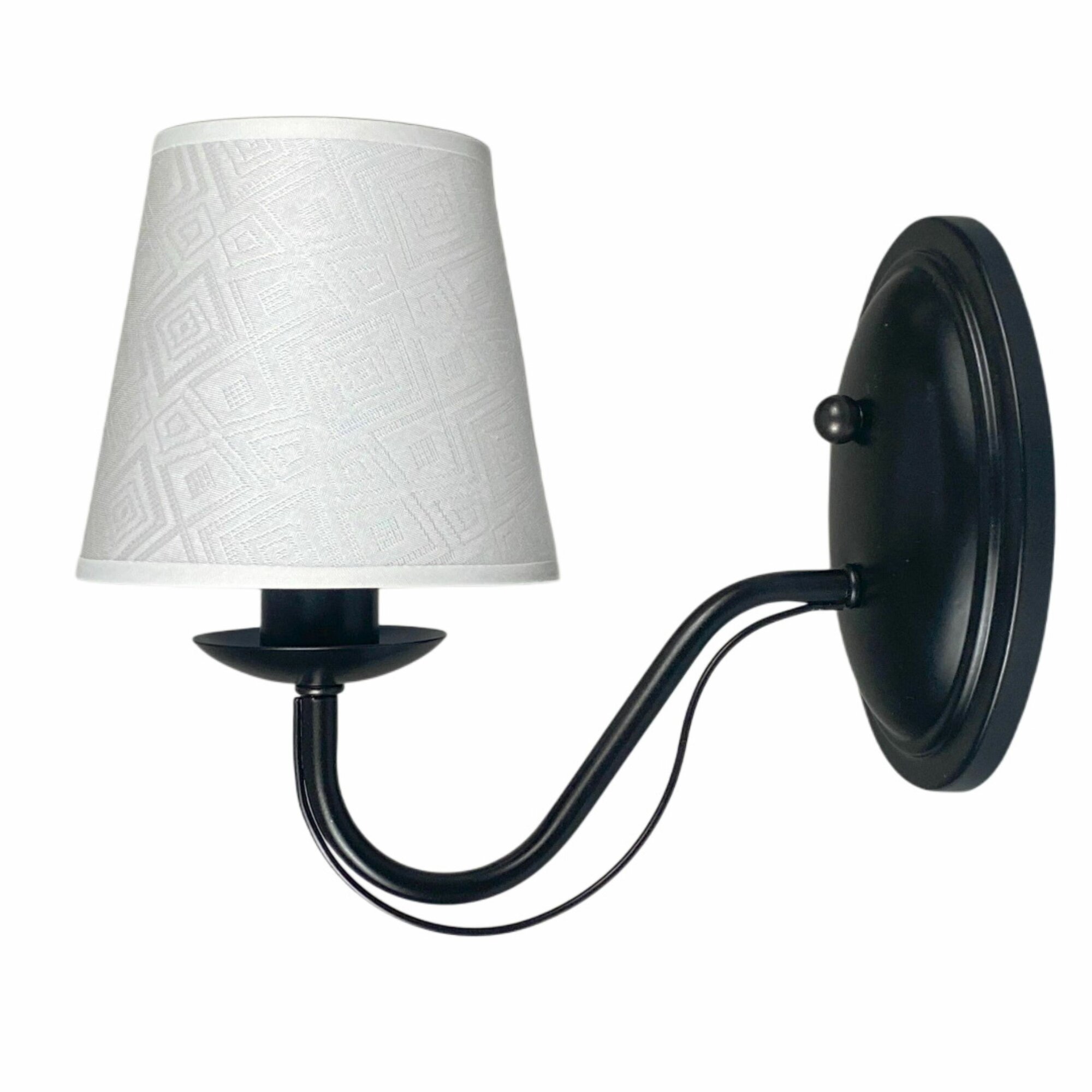 Светильник MARILUZ E14 IP20 1 лампа 40Вт черный/белый 23см х 26см х 13см