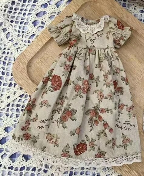 Yosd Ретро Платье с Пышными Рукавами для Куклы 1/6BJD dress A