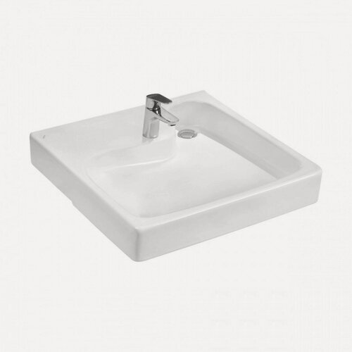 Изображение товара Раковина над стиральной машинкой Santek Клио 60 с кронштейнами и сифоном 1. WH50.1.785