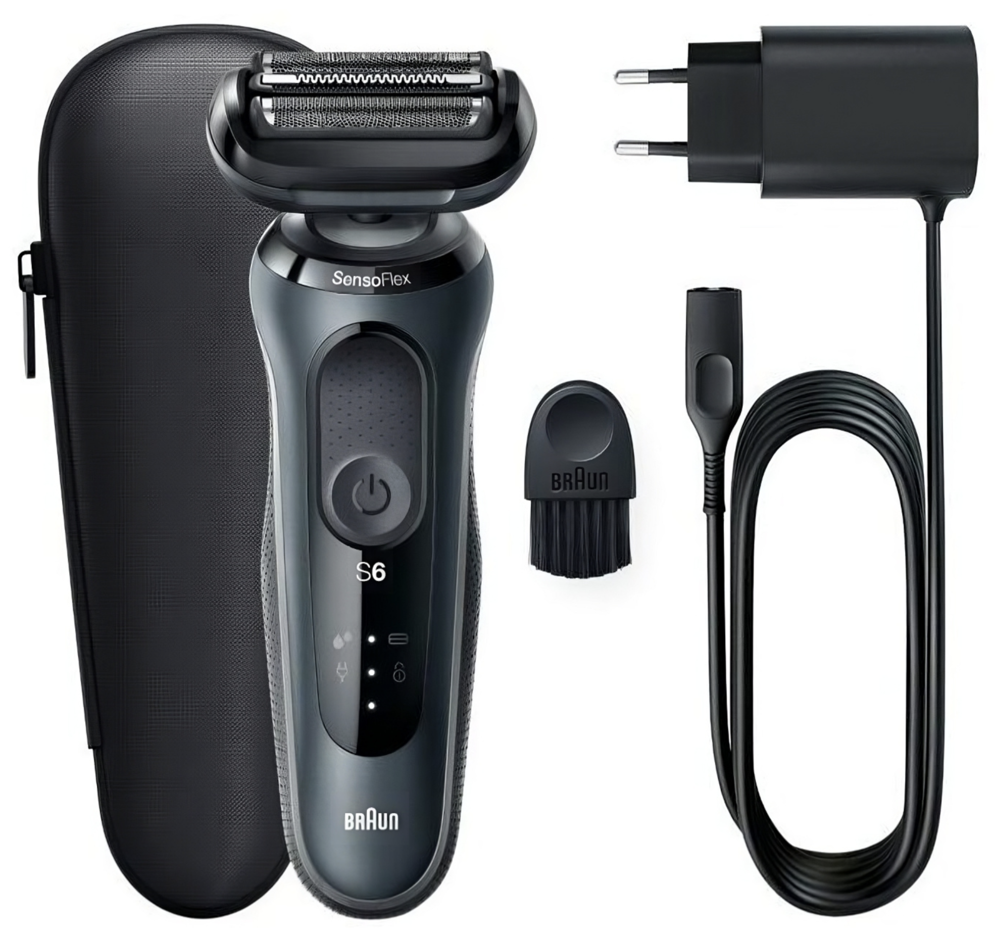 Бритва сеточная BRAUN Series 661-N1000S, Li-ion, серый/черный