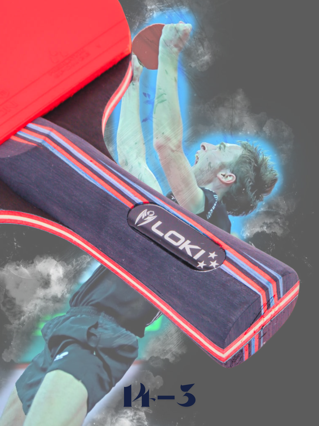 Ракетки для настольного тенниса-LOKI 14-3 — фото 1