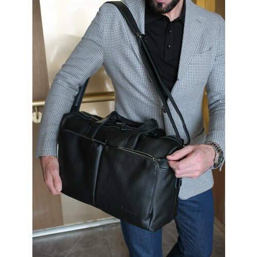 Сумка дорожная YARKIN, 20 л, 17х30х39 см, ручная кладь, черный