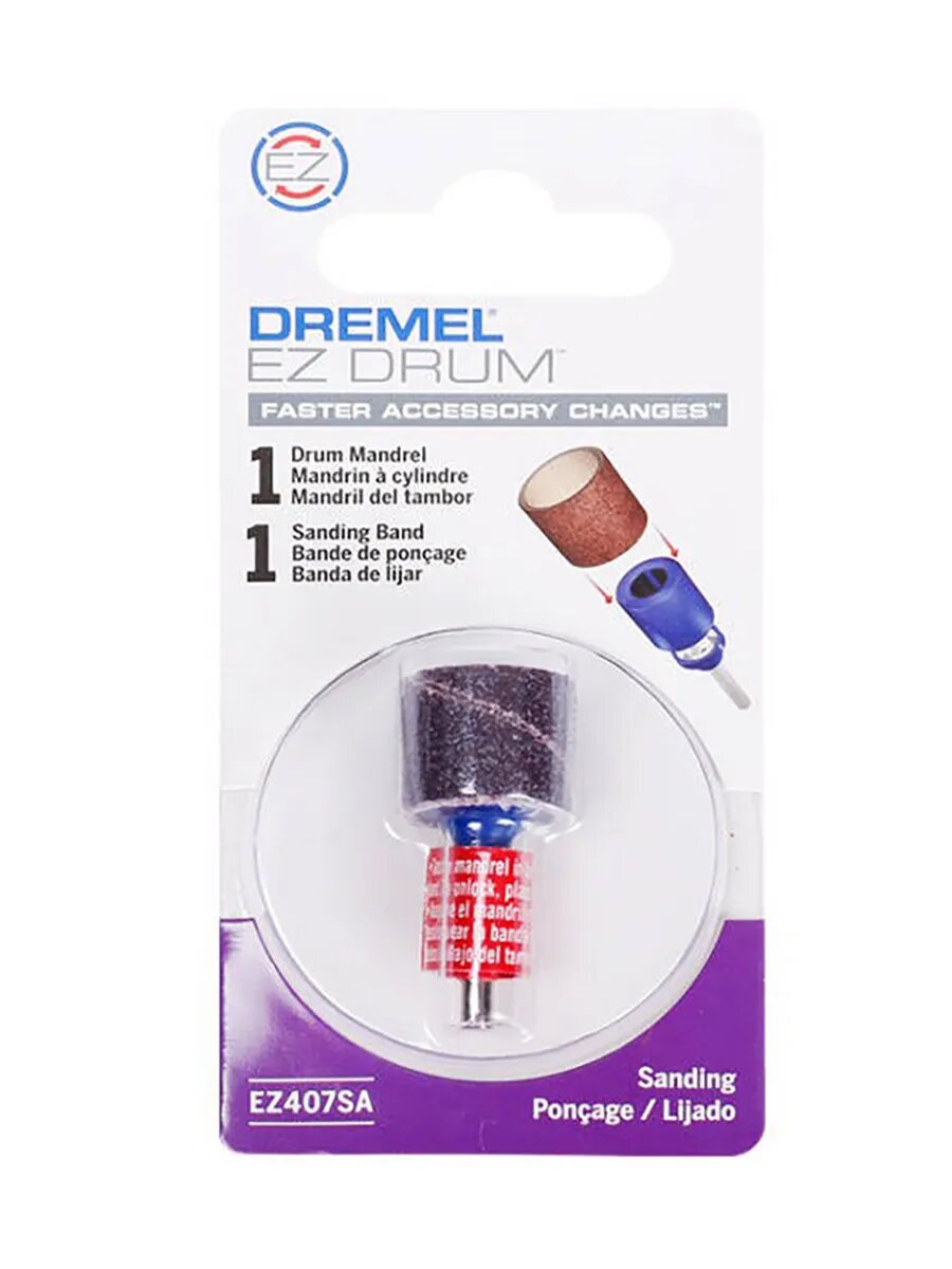 Набор шлифовальных барабанов DREMEL EZ407SA Быстрая замена   2 абразива
