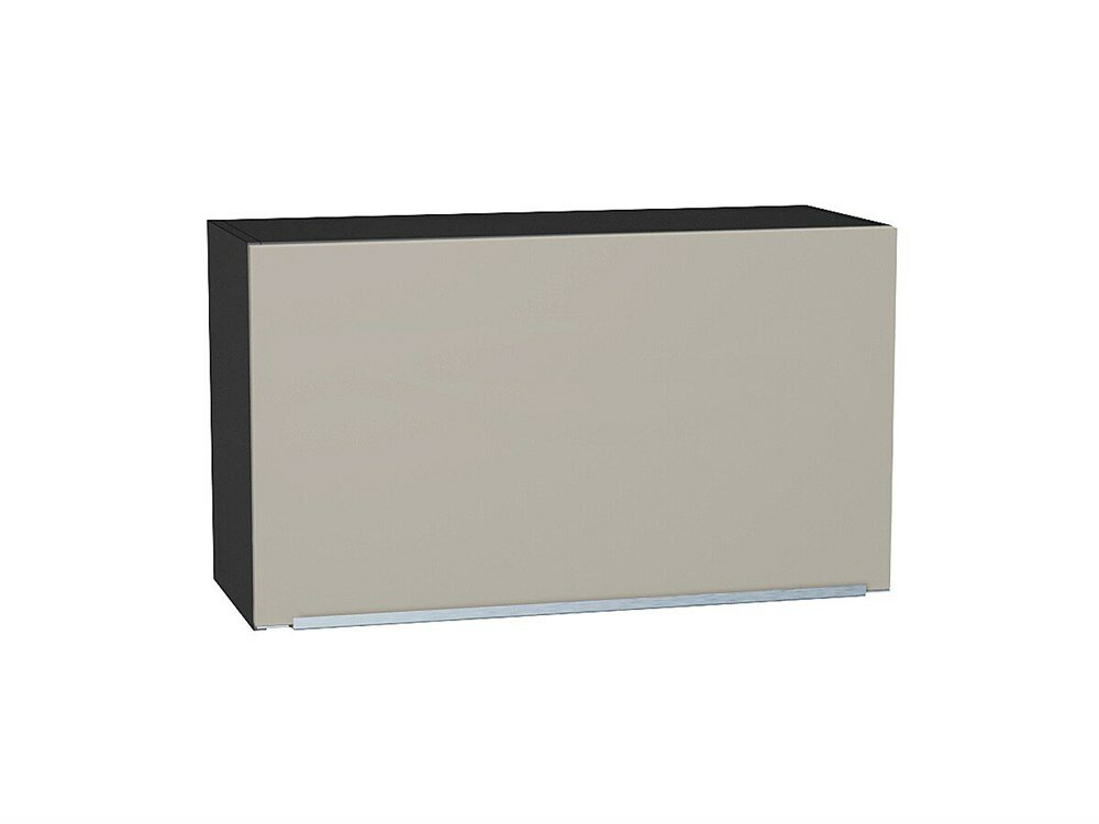 VVT Шкаф верхний горизонтальный Фьюжн Graphite, Silky Grey, 460, 800 В*Ш*Г 458*800*318, фасад МДФ Silky Grey, корпус Graphite Silky Grey
