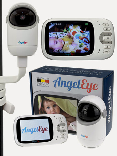 Изображение товара Видеоняня AngelEye AE603 с поворотной камерой, датчиком звука и цифровой связью без Wi-Fi