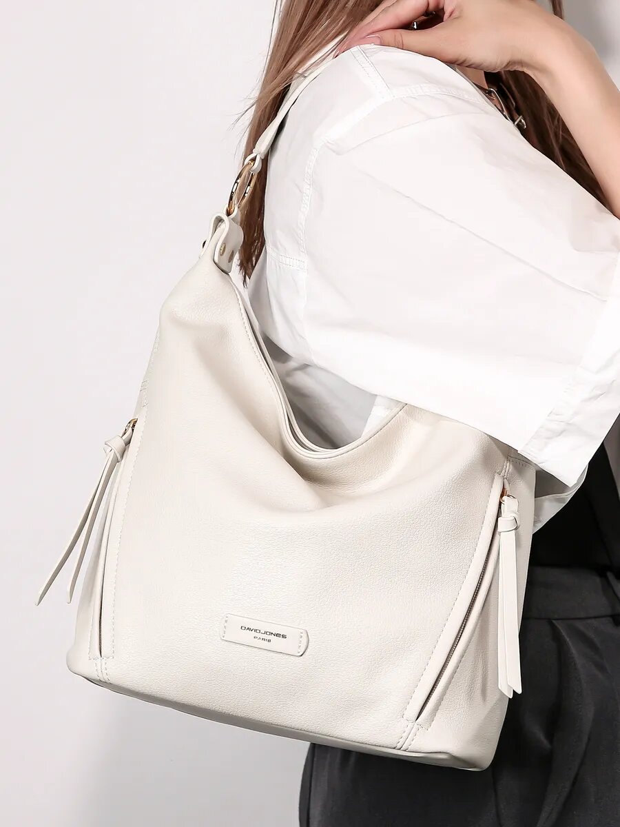 Сумка DAVID JONES, слоновая кость — фото 1