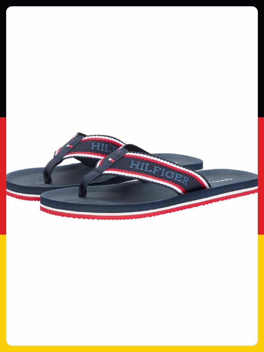 Шлёпанцы TOMMY HILFIGER, размер EU 40, синий