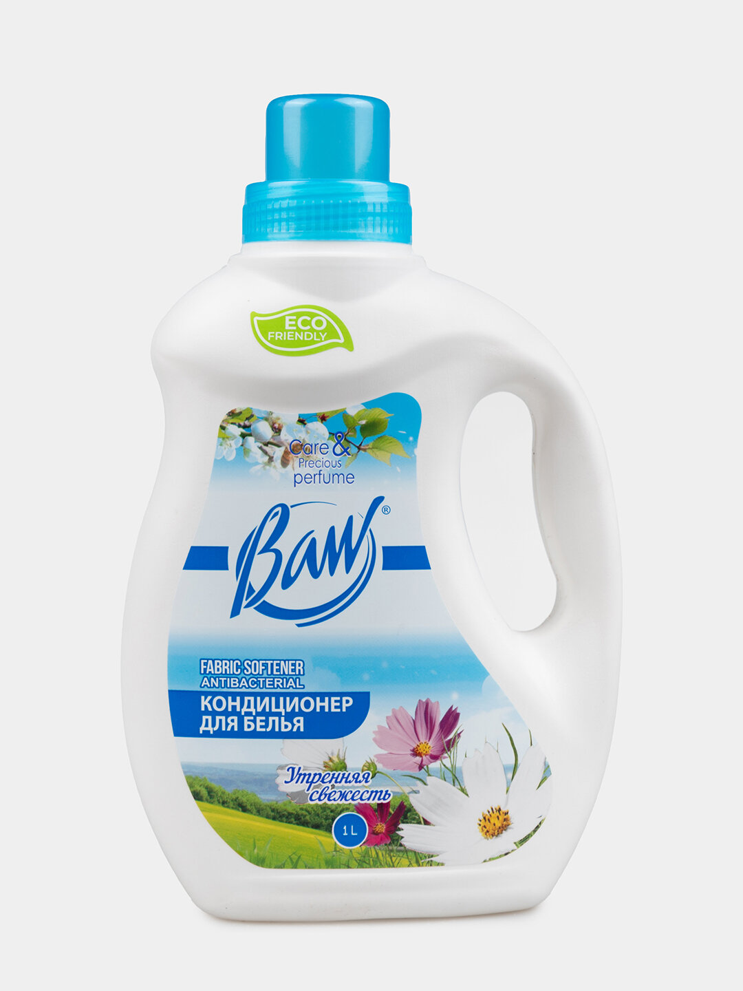 Антибактериальный кондиционер BAW "Утренняя свежесть", 1 л, для всех тканей — фото 1