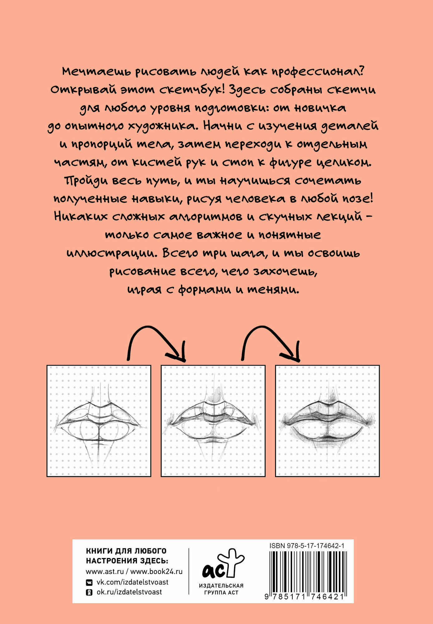 Рисуем человека по точкам карандашом книга от издательства АСТ — фото 1