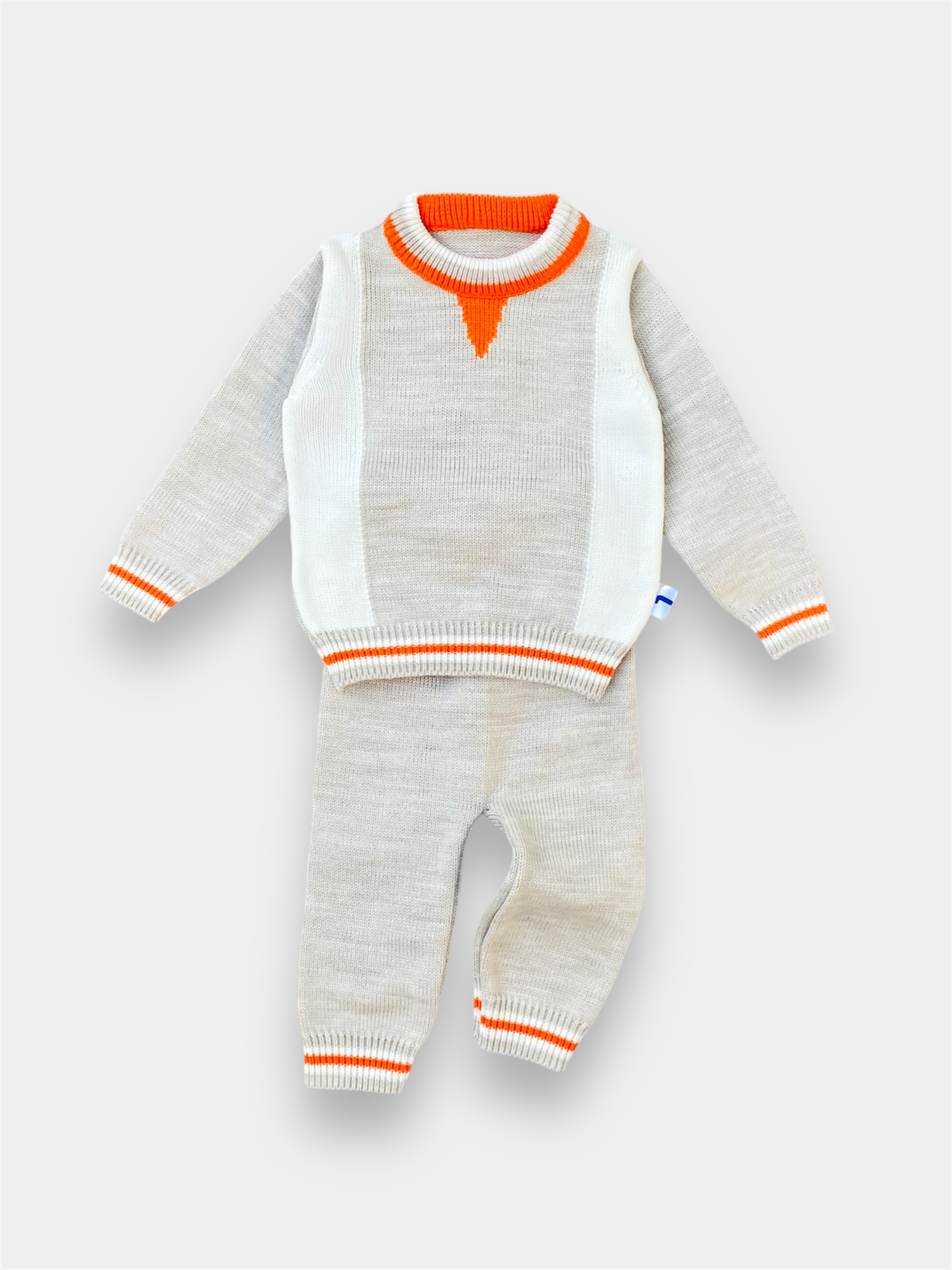 Комплект одежды Gunesh Line Textile Линейка, размер 86, бежевый. — фото 1