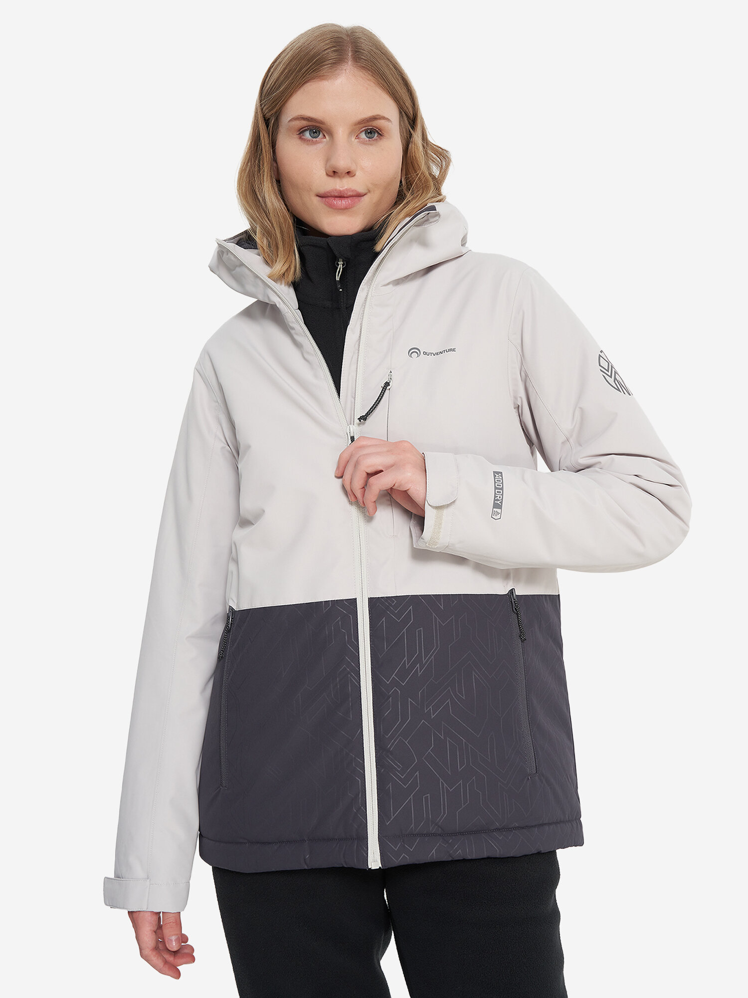 Куртка спортивная OUTVENTURE Hiking Women's Padded Jacket размер 54-56 серый
