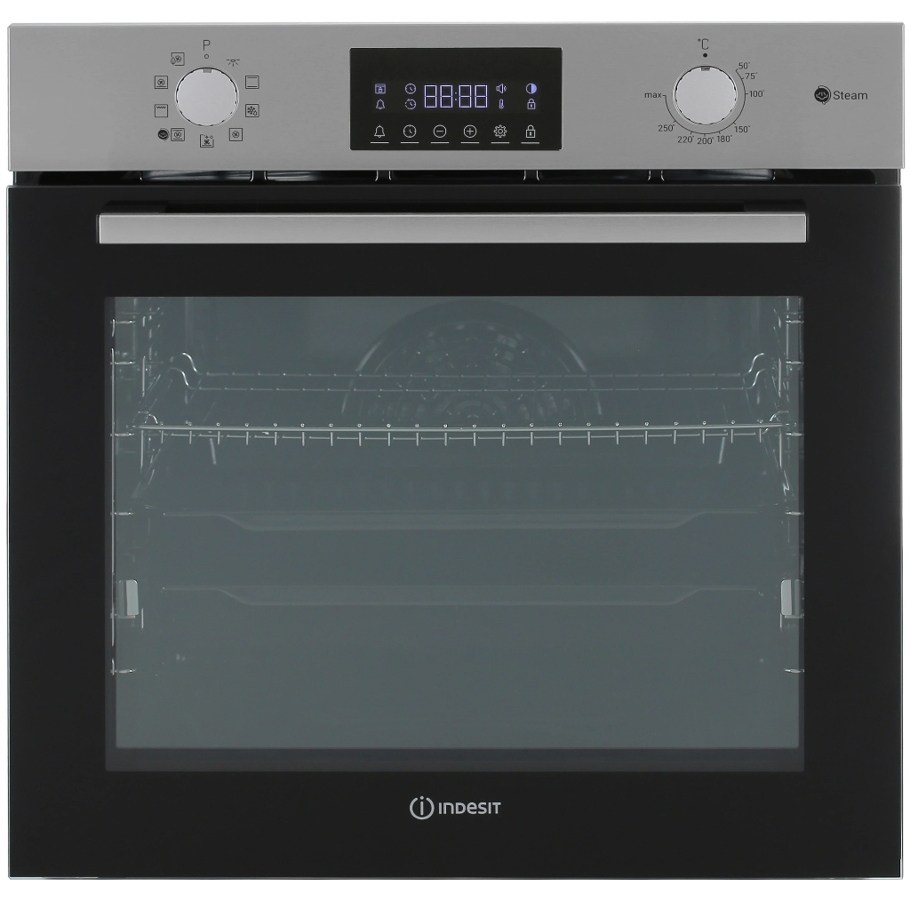 Духовой шкаф Indesit IFSE 3841 J IX, объем духовки 72 л, нержавеющая сталь