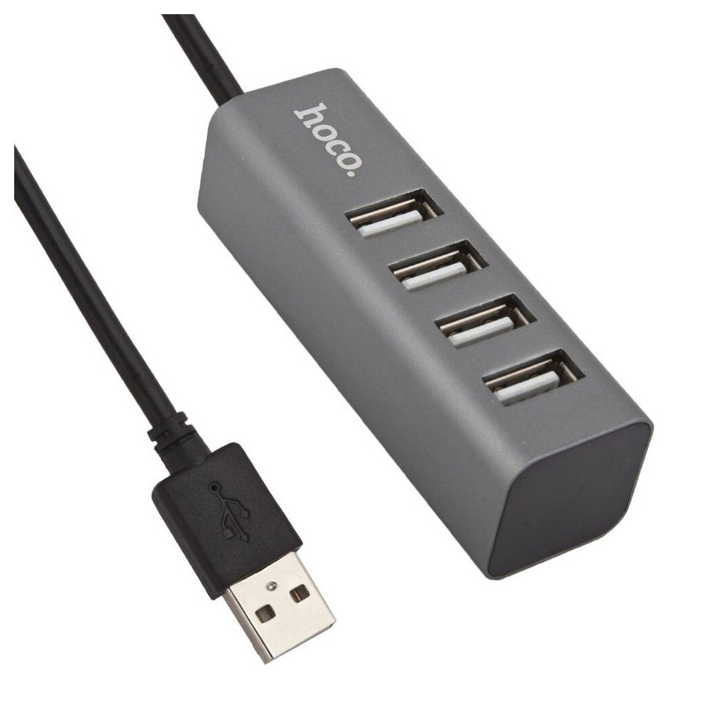 Hoco USB-концентратор, разветвитель Hoco HB1 4USB Line machine tarnish