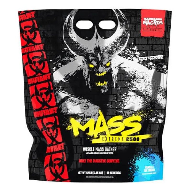 Mutant Mass Extreme 2500 — Масса, которую невозможно не заметить! 5,45 кг чистого прироста