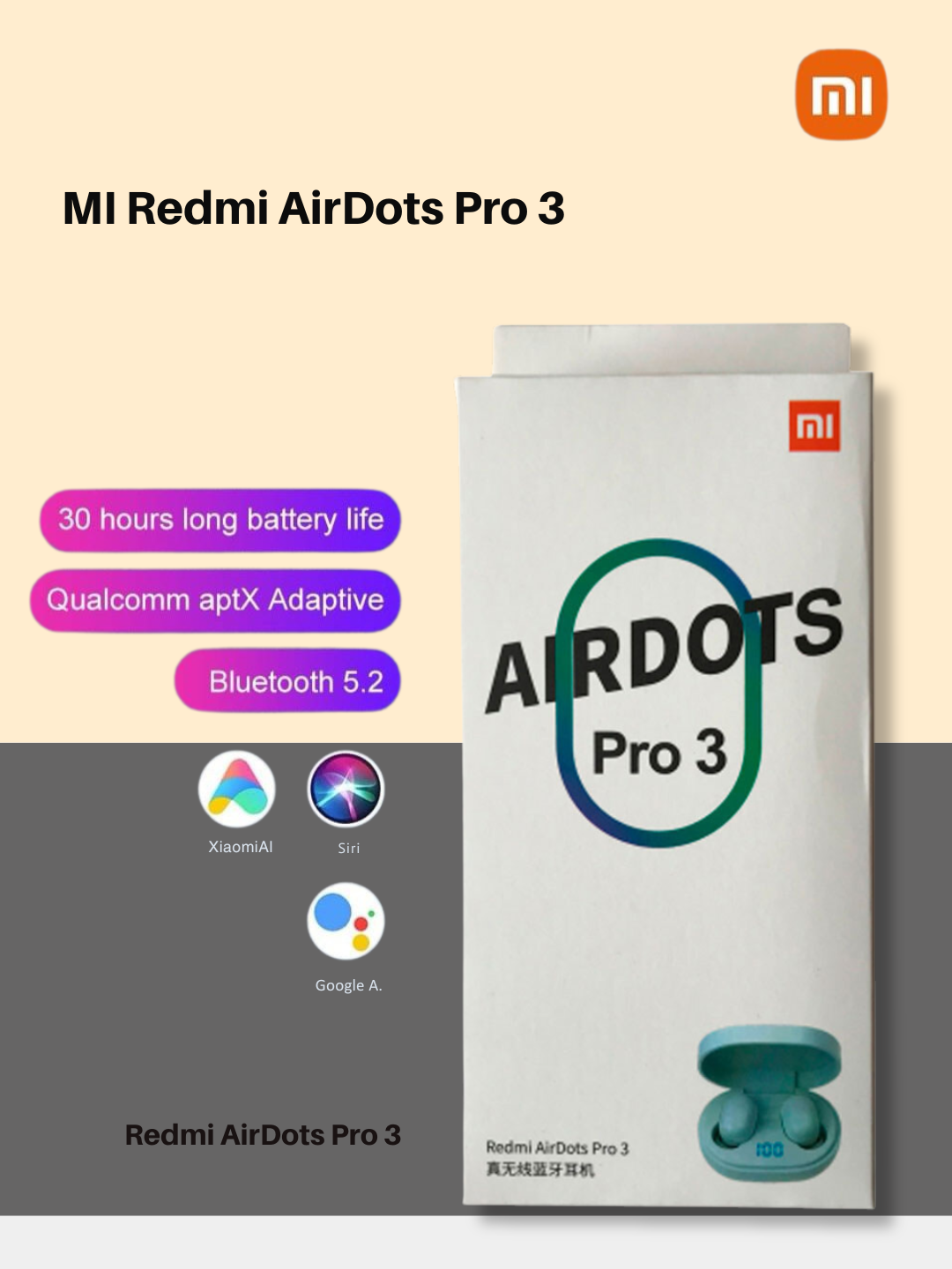 Беспроводные наушники Xiaomi Airdots Pro 3 Lux 1:1, Redmi Xiaomi, Fun Music Entertainment