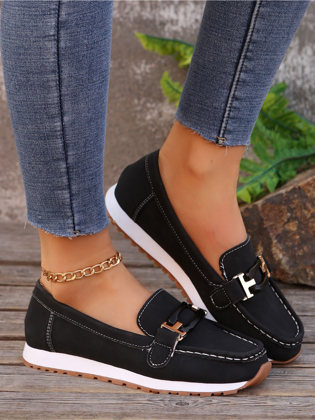 Мокасины , размер 41, черный — фото 1