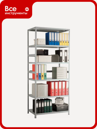 Изображение товара Стеллаж практик MS 220/100х40/6 S24199174602 металлический стеллаж с порошковым покрытием напольный стационарный