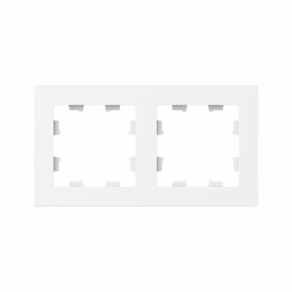 Рамка 2-м Эпика пластик бел. EKF UP1-FPW-02