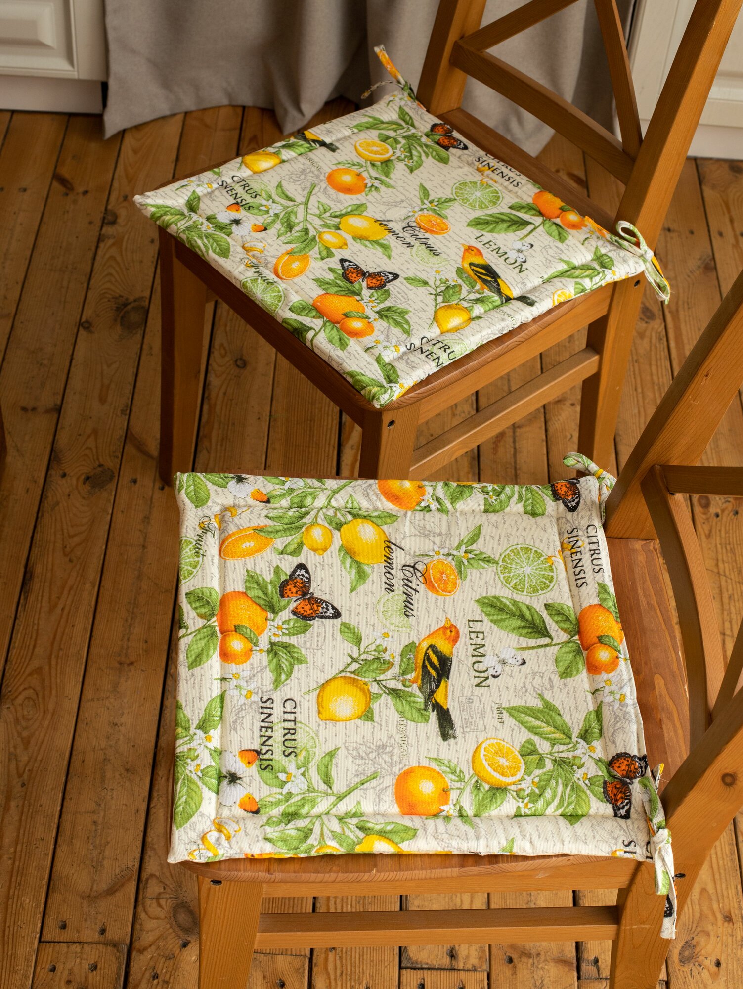 Галета на стул квадратная 40x40  Хаски Home 2 шт сиеста