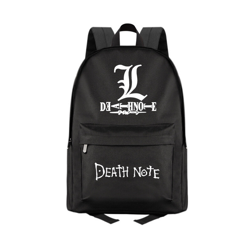 Death Note Аниме Периферийный школьный рюкзак Студенческий и Женский повседневный рюкзак Компьютерный дорожный рюкзак