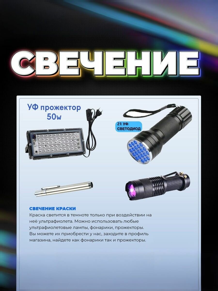 Краска флуоресцентная акриловая по ткани "VESTA Textile" красная - 100 мл. — фото 1