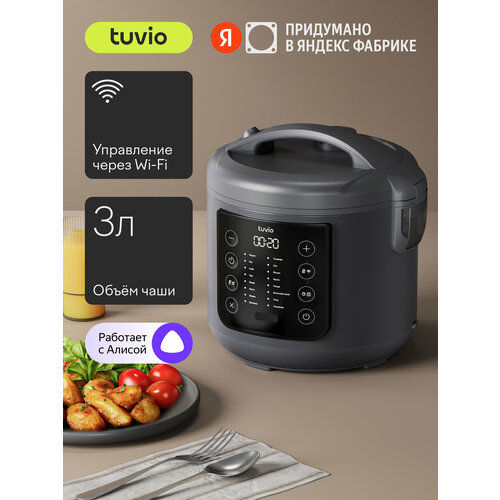 Мультиварка Tuvio Мультиварка Tuvio TMC01B3S серый 4321₽