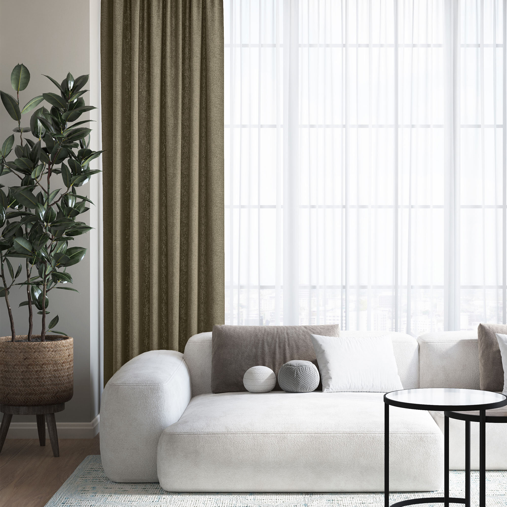 Штора Волшебная ночь ДТ192 бархат светонепроницаемая 200x270 см