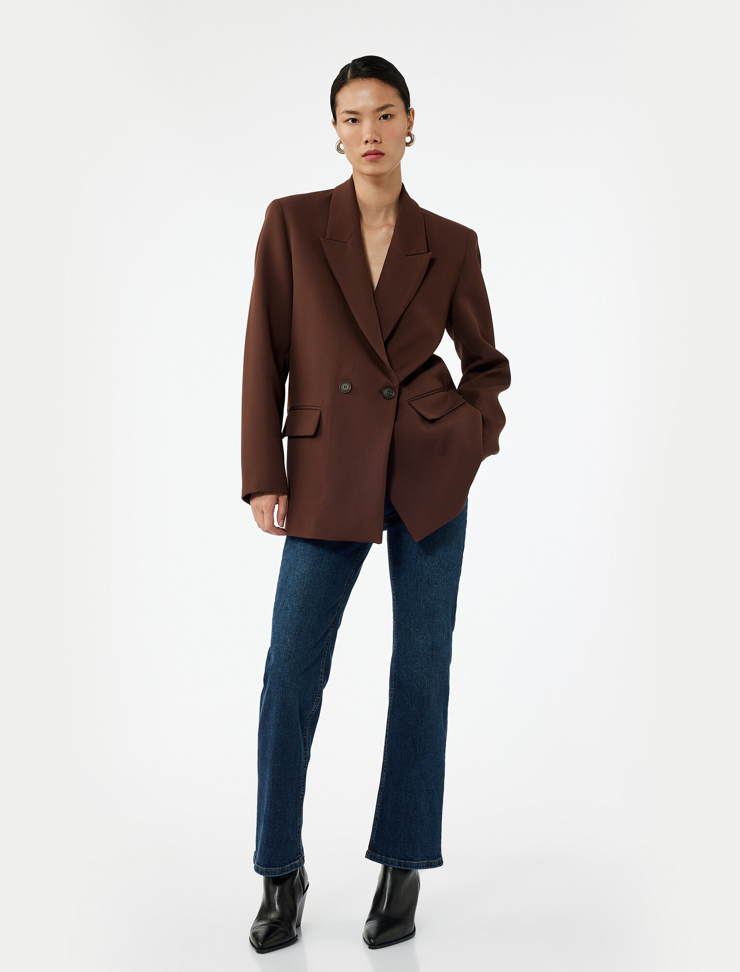 Джинсы KOTON размер W27 L32 (рост 182 см) темно-синий