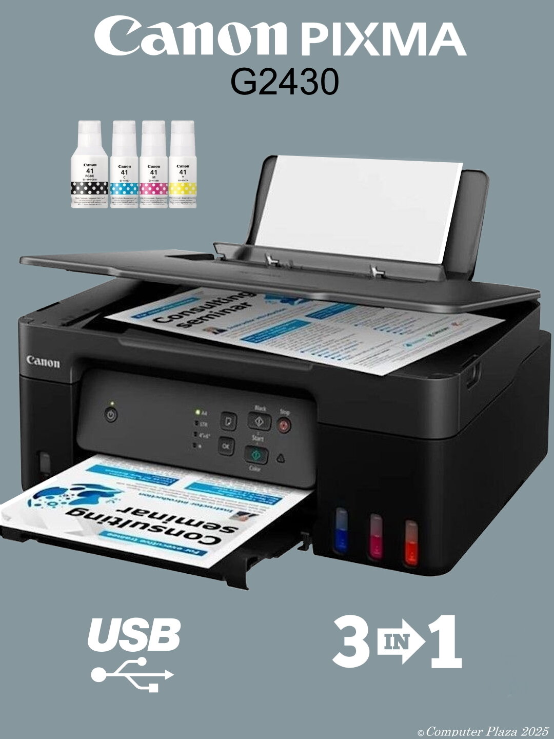 МФУ Canon Pixma G2430 Цветной струйный принтер-сканер-копир USB А4