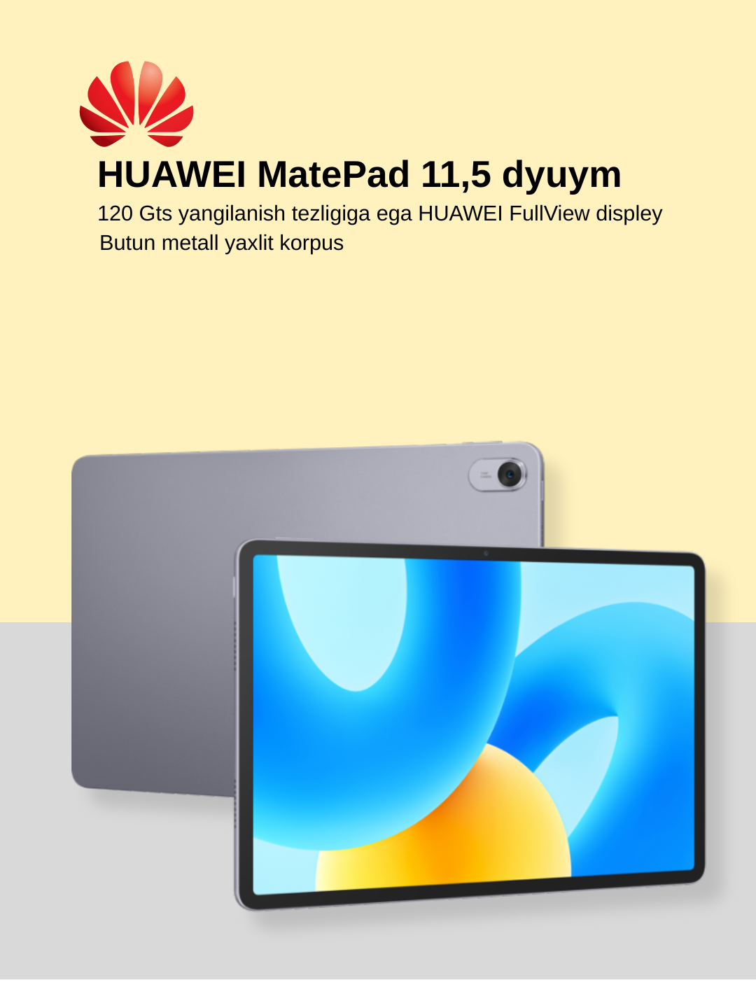 Huawei Mate Pad 11.5 (Wi-Fi) 120 Гц Display 11.5 6/128 ГБ, Space Gray