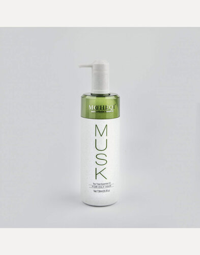 Изображение товара Шампунь для склонных к жирности волос MOCHEQI MUSK с гидролизованным кератином и маслом чайного дерева, 738 мл