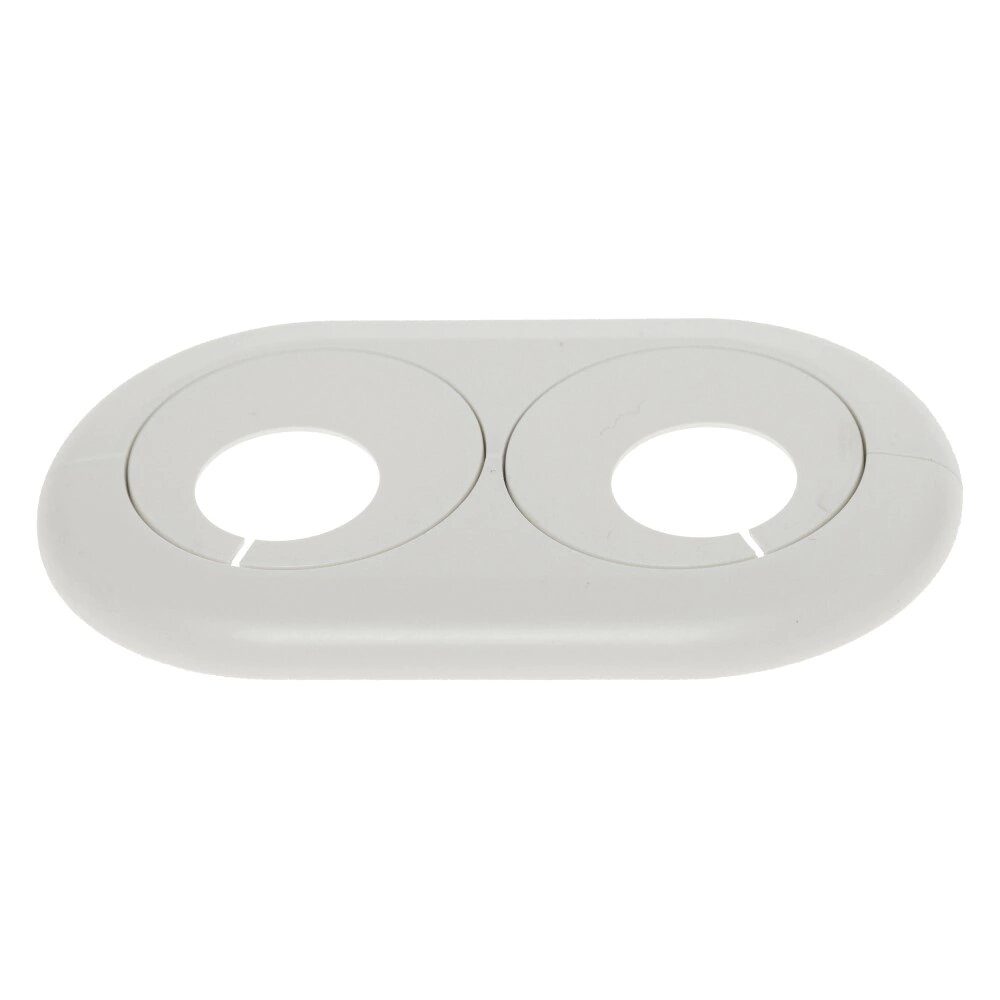 Накладка для труб ПВХ GRACE двойная Белый 20 мм