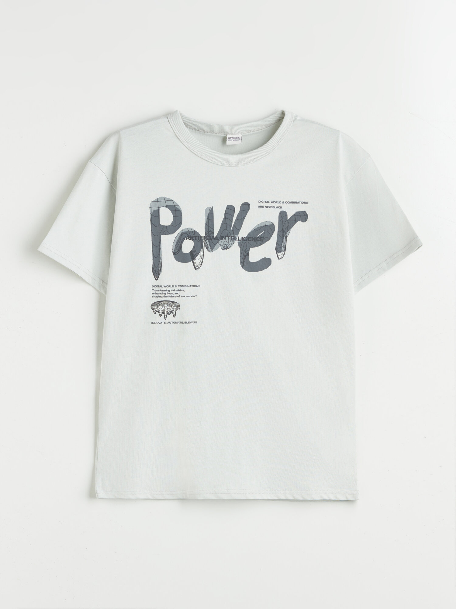 Футболка LC Waikiki размер 9-10 лет светло-серый