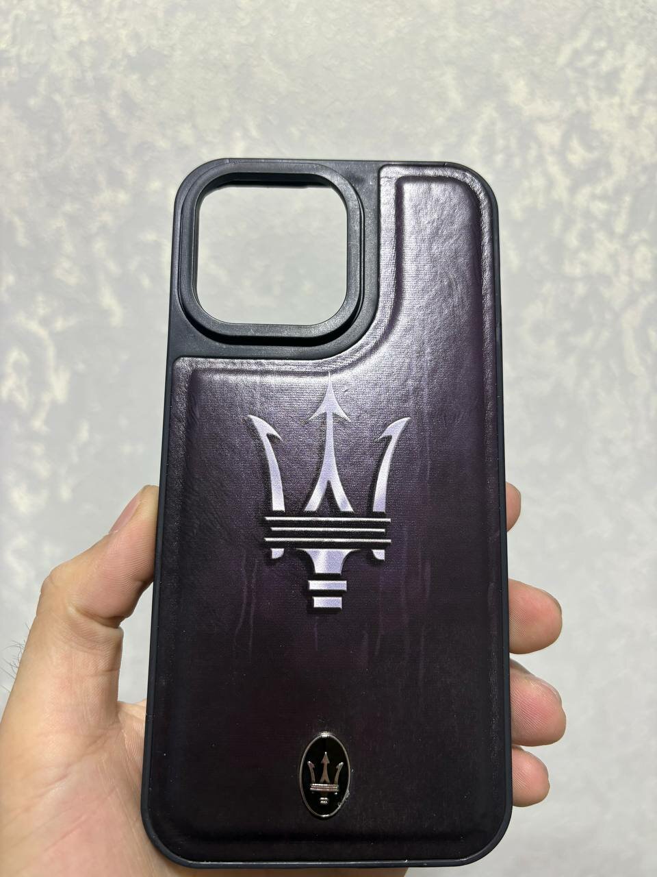 Чехол, для iPhone 14 PRO MAX, искусственная кожа, ударопрочный, черный