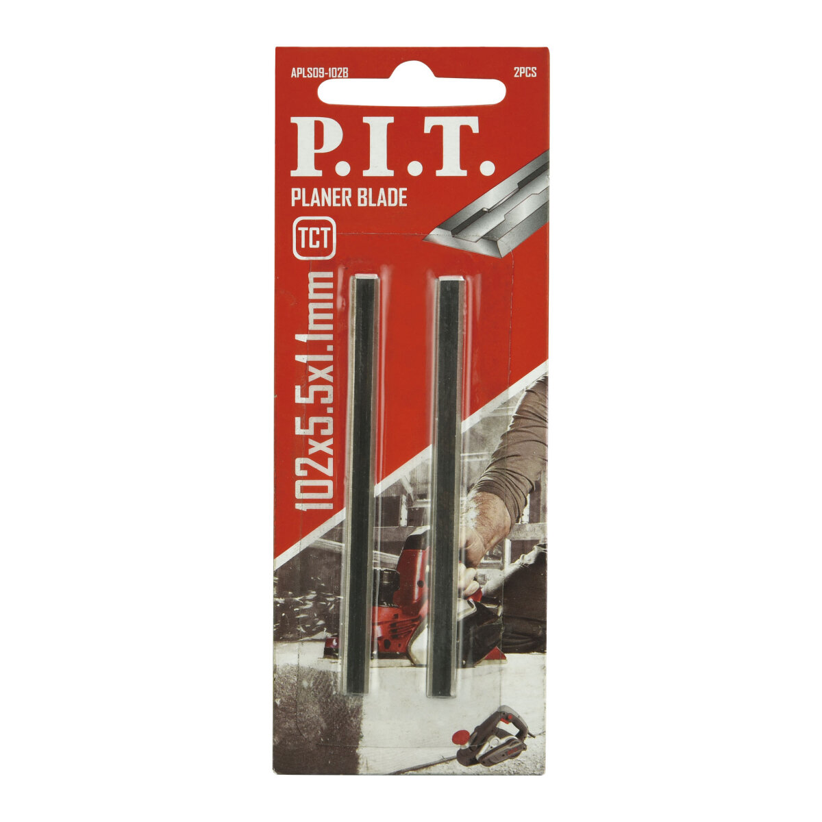 Ножи для рубанка 102x5.5х1.1мм 2 шт P.I.T. APLS09-102B