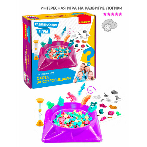 фото Настольная развивающая игра охота за сокровищами / обучающие игры bondibon