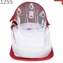 Красная портативная колыбелька для путешествий в самолете для малышей, пляжные предметы первой необходимости, складная, 95.00X45.00X40.00CM