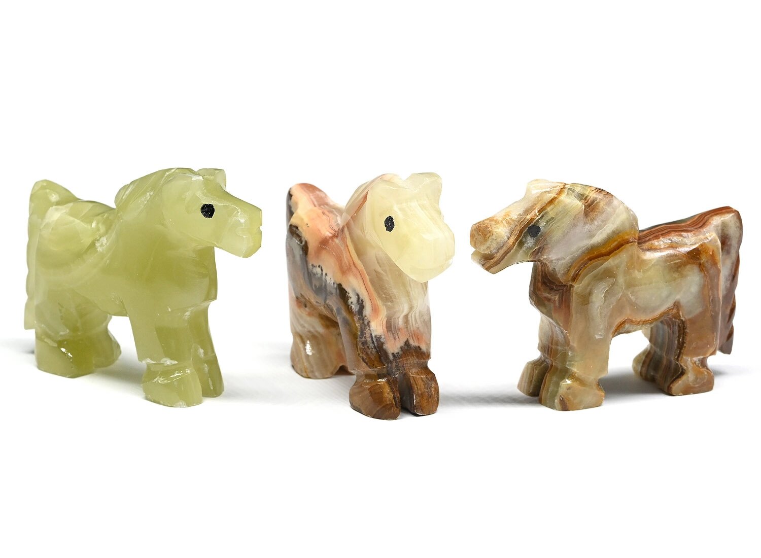 Лошадь из оникса №2.5 (60*15*50мм) .