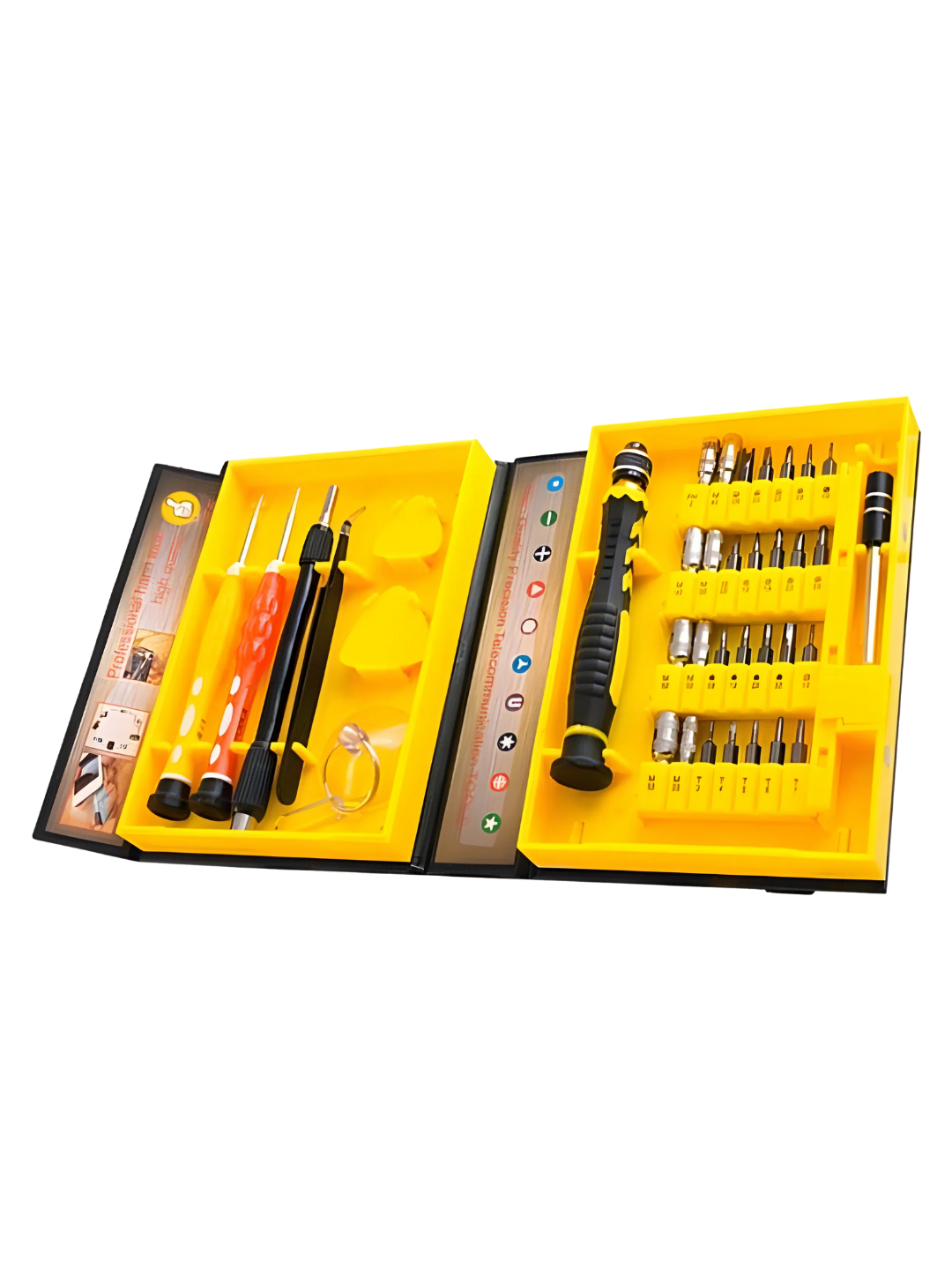 38‑в‑1 многофункциональный прецизионный набор отвёрток (Torx/Hex/Slotted/Phillips) – для ремонта телефонов и компьютеров