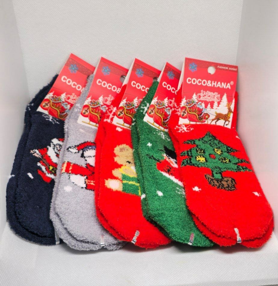 Носки "Дед Мороз" для мальчиков и девочек, хлопок-95%, 5 пара — фото 1