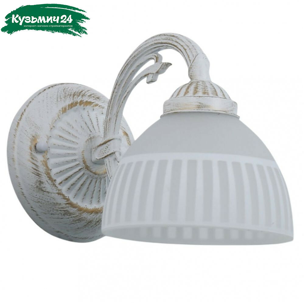 Бра Reluce 74431-0.2-01 светильник настенный 40 Вт Е27 металл стекло белый