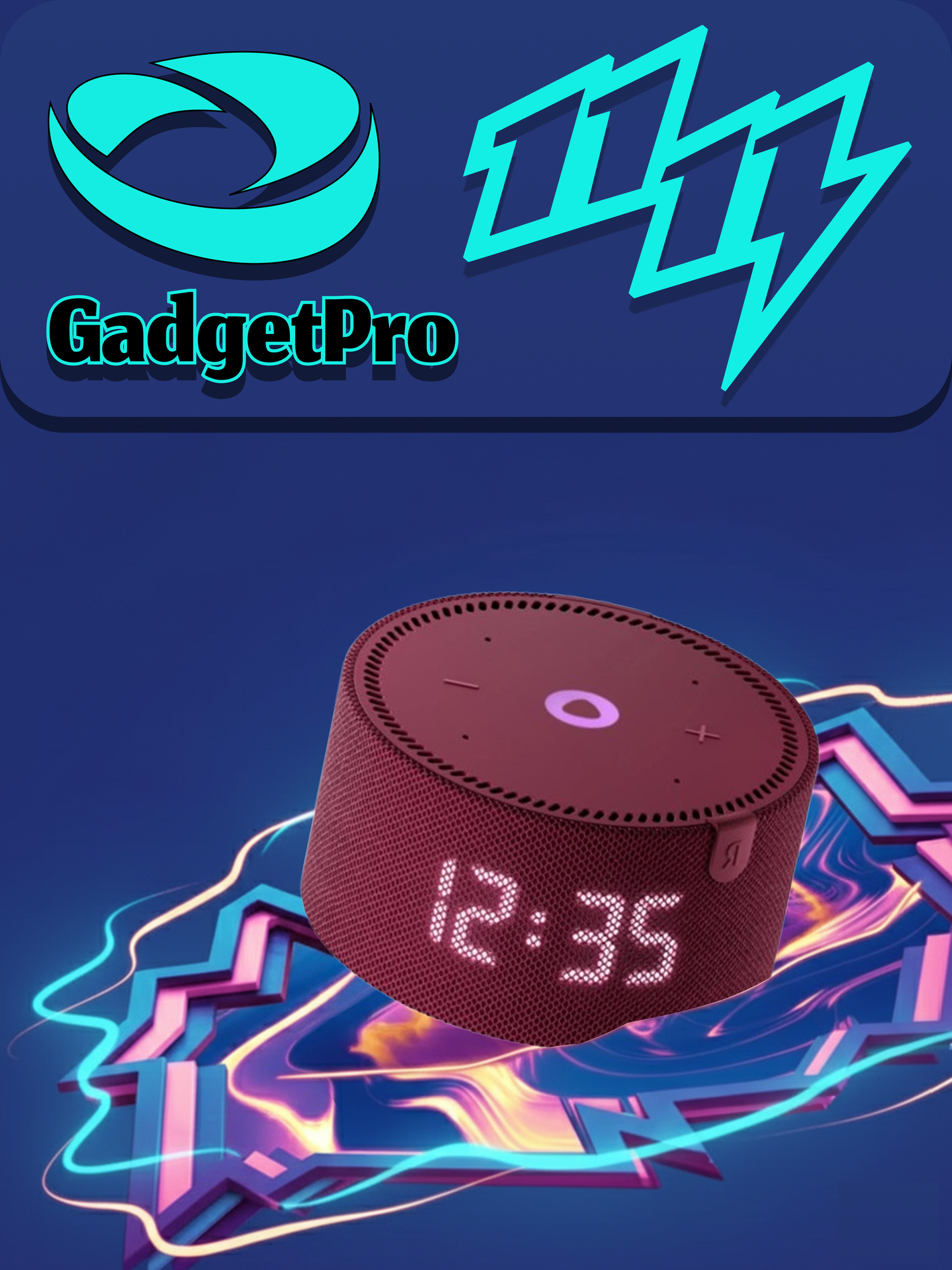 Умная колонка Яндекс Станция Лайт Yandex Original 00020 (10 Вт) - компактная и современная, Бордовый.