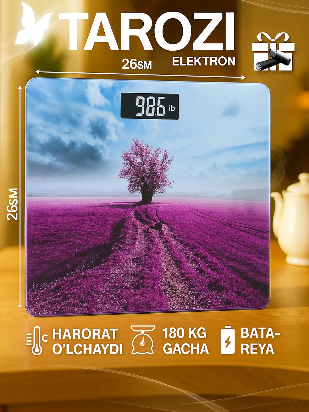 Электронные весы, бытовые, напольные, прозрачное стекло, прямоугольные, до 180 кг