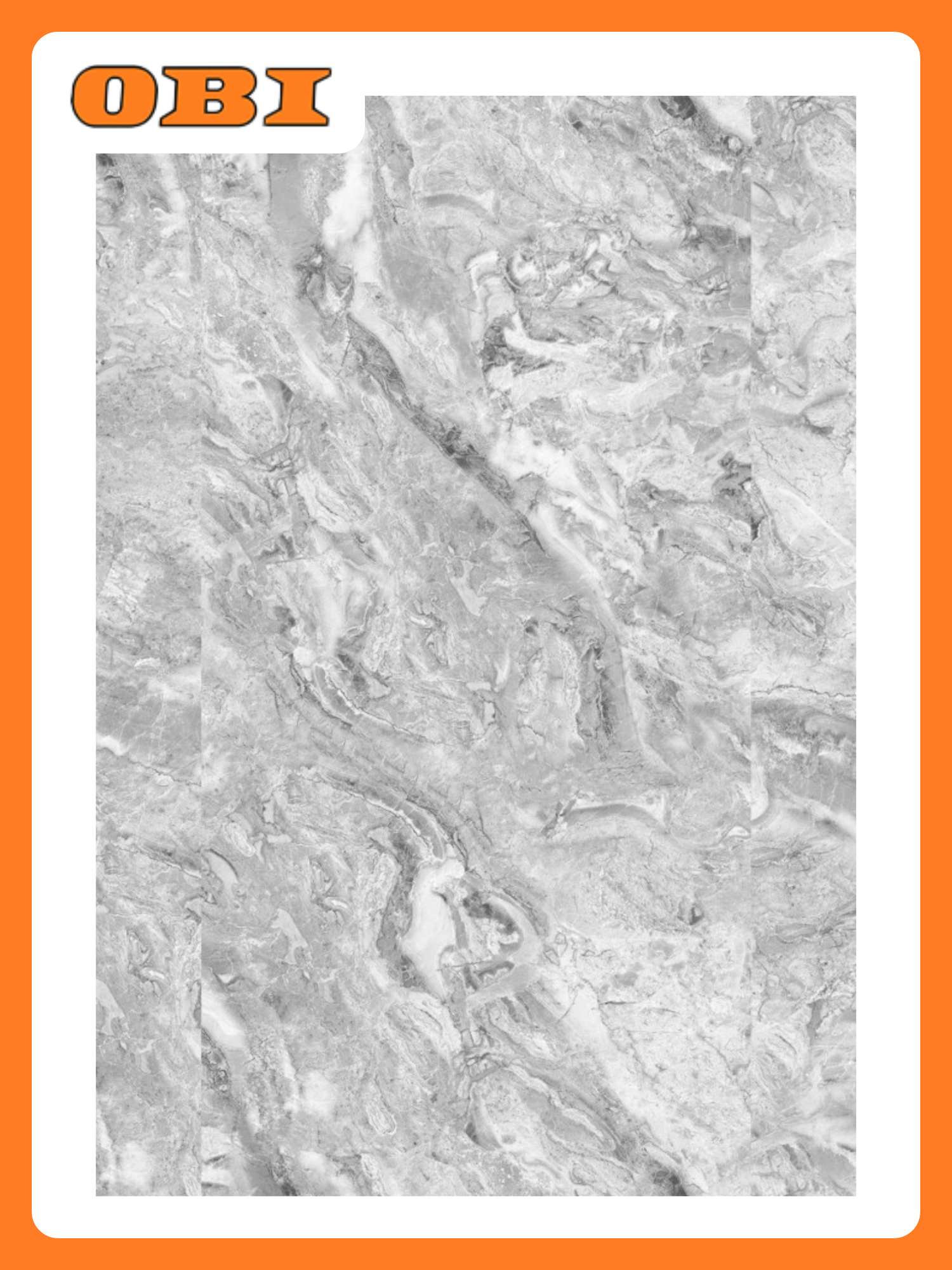 Панель ПВХ Stella Light Slim "Мрамор Сантьяго" 2600x250x5 мм для ванной влагостойкая